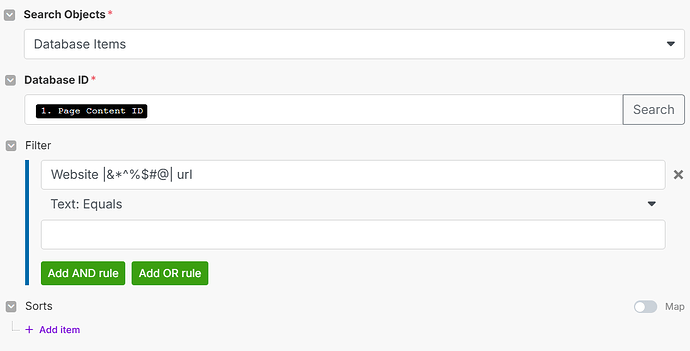 search objects