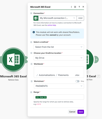 retrieve data content