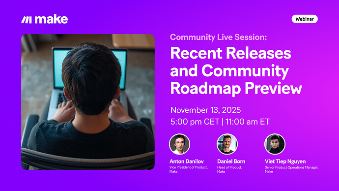 Community Live Sessions: Recent Releases and Community Roadmap Preview (1)