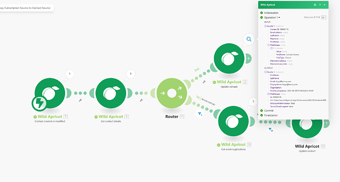 Screenshot 2 (Input of Update Contact Module)