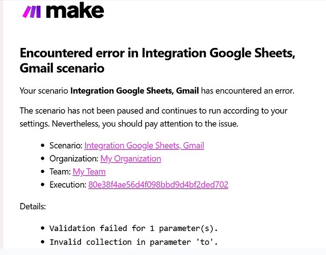 Make error