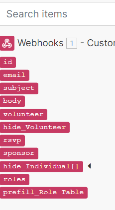 Integromat webhook recieves