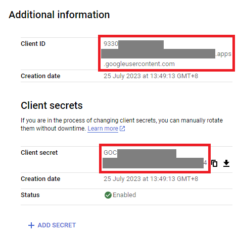 Google Drive 연결 시 