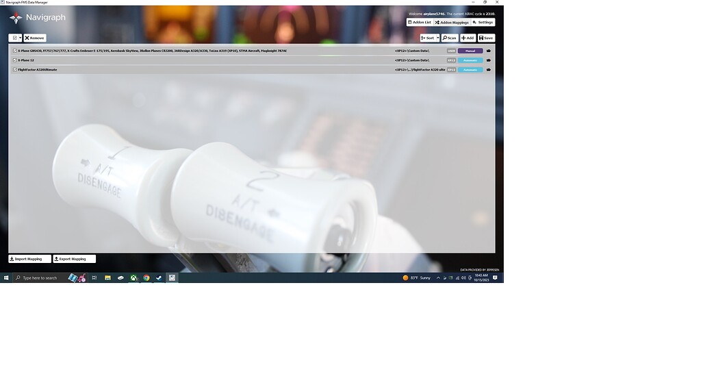 Navigraph Data Installation Issue FF757,767,777 X Plane 12 - FMS Data