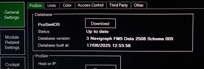 Prosim database