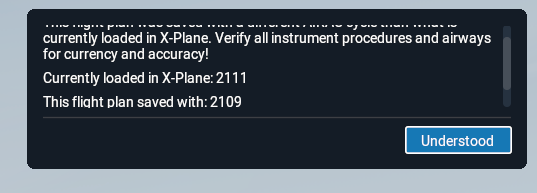 Error message