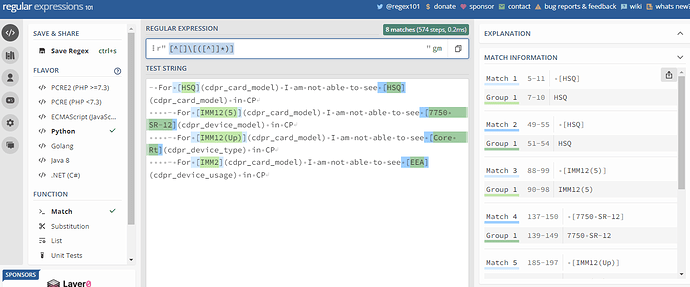 regex