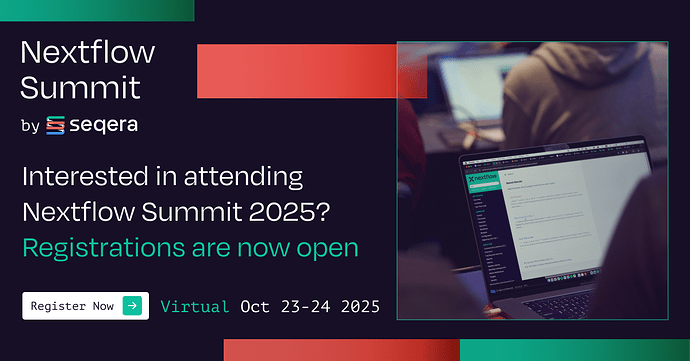 Nextflow Summit Virtual - Regsitrations Open
