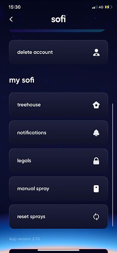 profile page of the sofi app