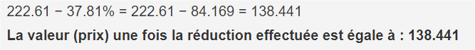 Calculer un pourcentage de réduction - Google Chrome
