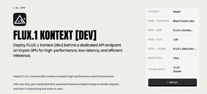 Deploy Flux.1 Kontext [dev]