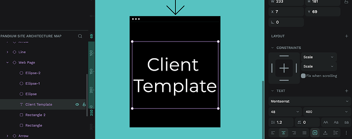 A wider box means the text is centred.