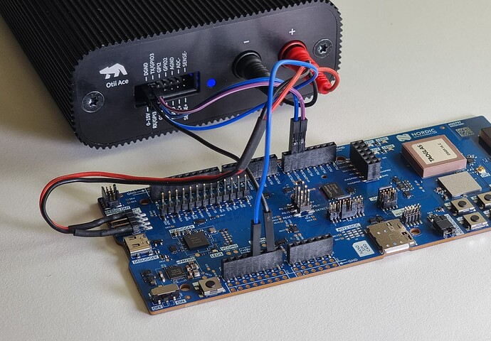 Nordic nRF9151-DK | AT Commands @ Otii Product Suite