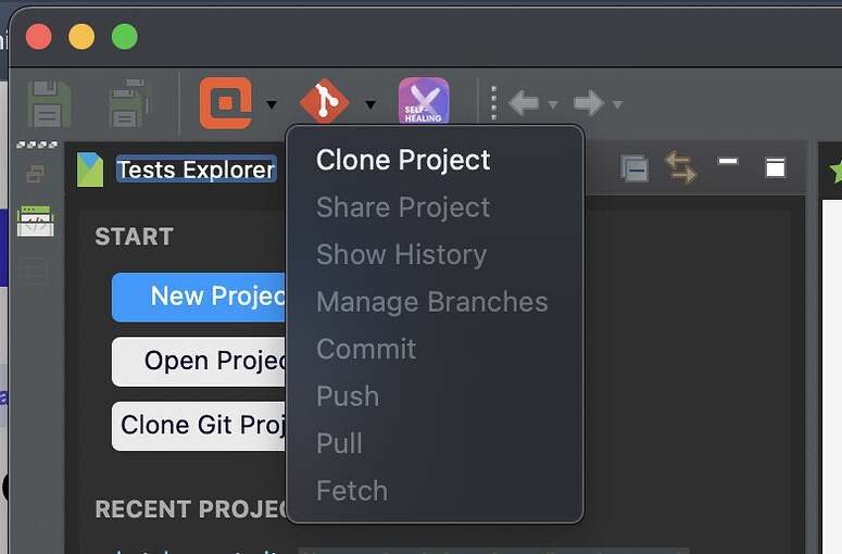 Studio Platform Edition Git > Clone Project Katalon Studio Katalon