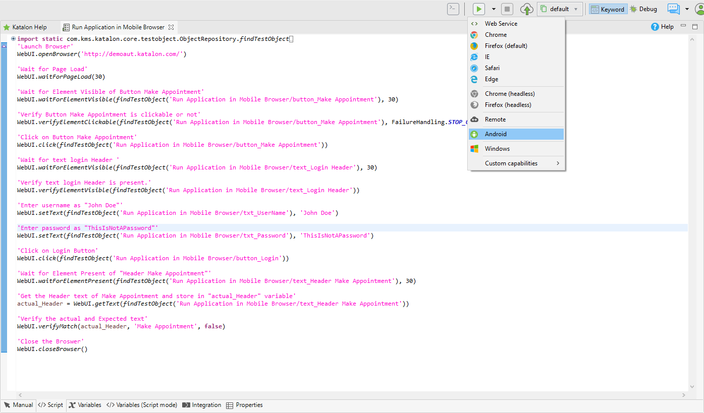 How to run Browsers on Mobile (Testing  App on Mobile Browsers