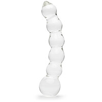 LH Beaded Glass Dildo