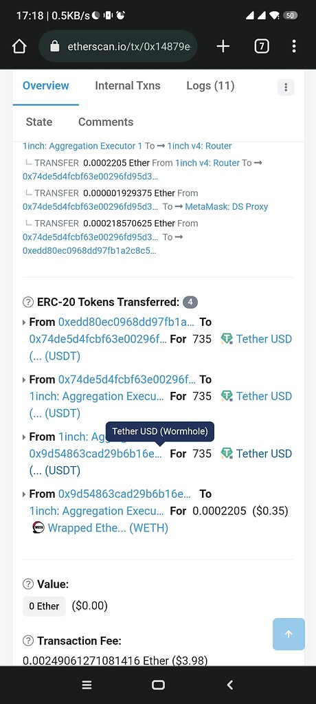 735-usdt-swapped-to-eth-ethereum-network-become-0-35-support