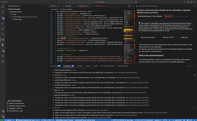 VSCode - New SonarQube view