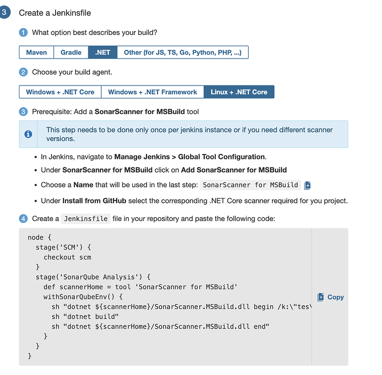 Sonar Scanner in Jenkins You must install to run this