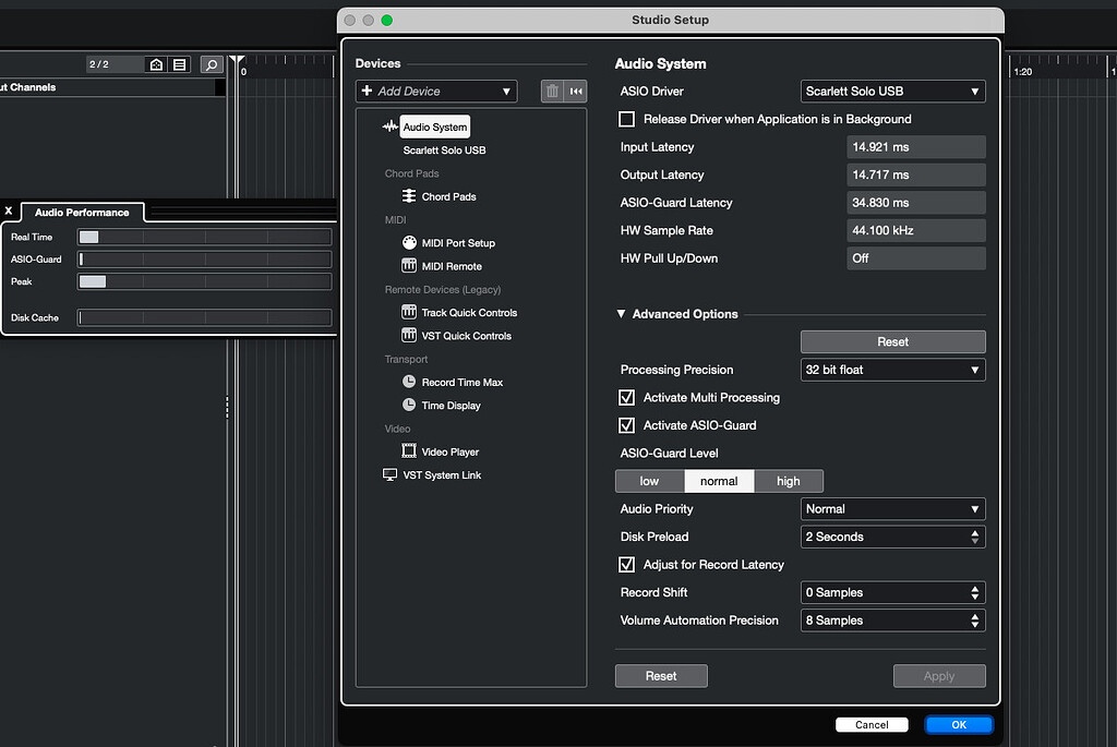 Audio performance asio cubase steinberg forums