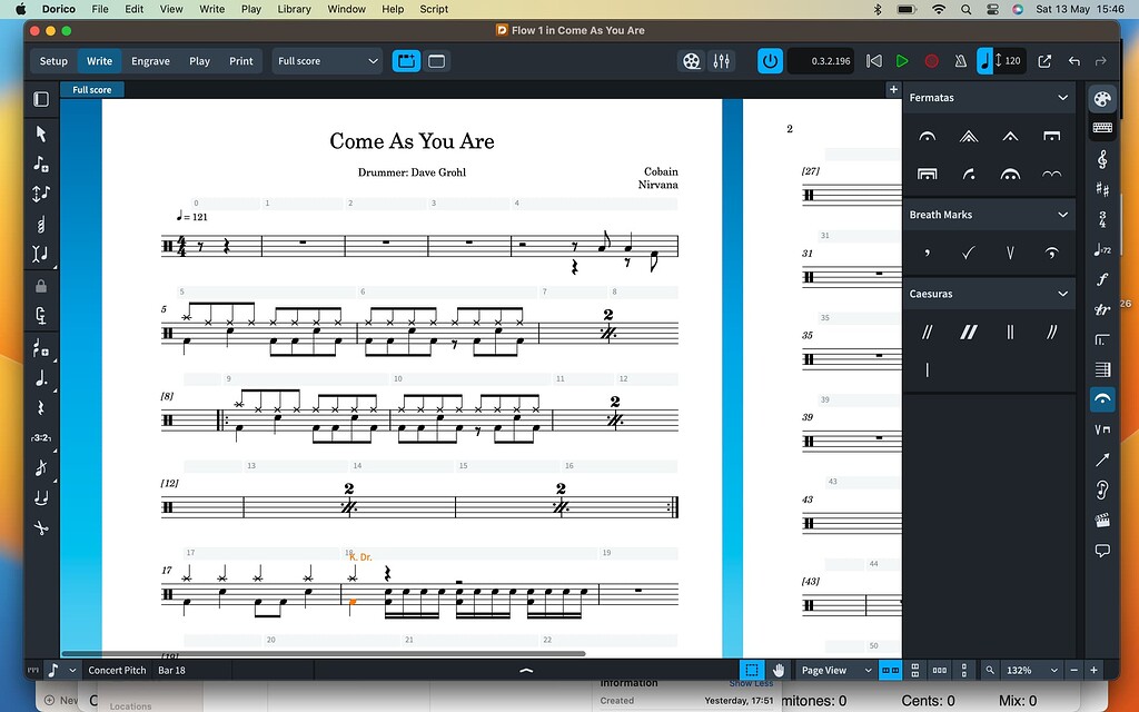 Pickup bar causing split bars Dorico Steinberg Forums
