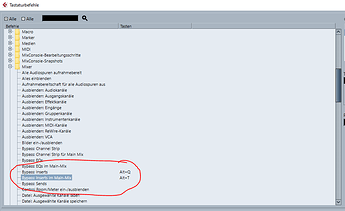 Bypass insert shortkey