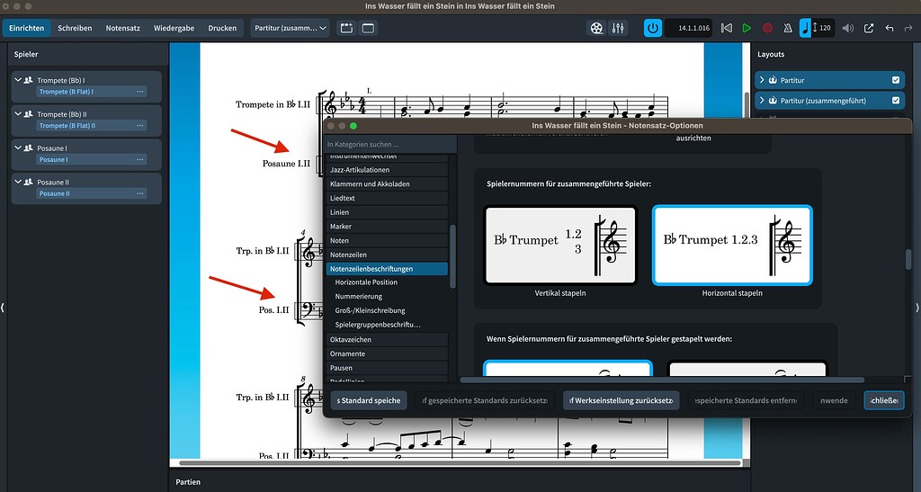Problem with staff label stacking when condensing Dorico Steinberg
