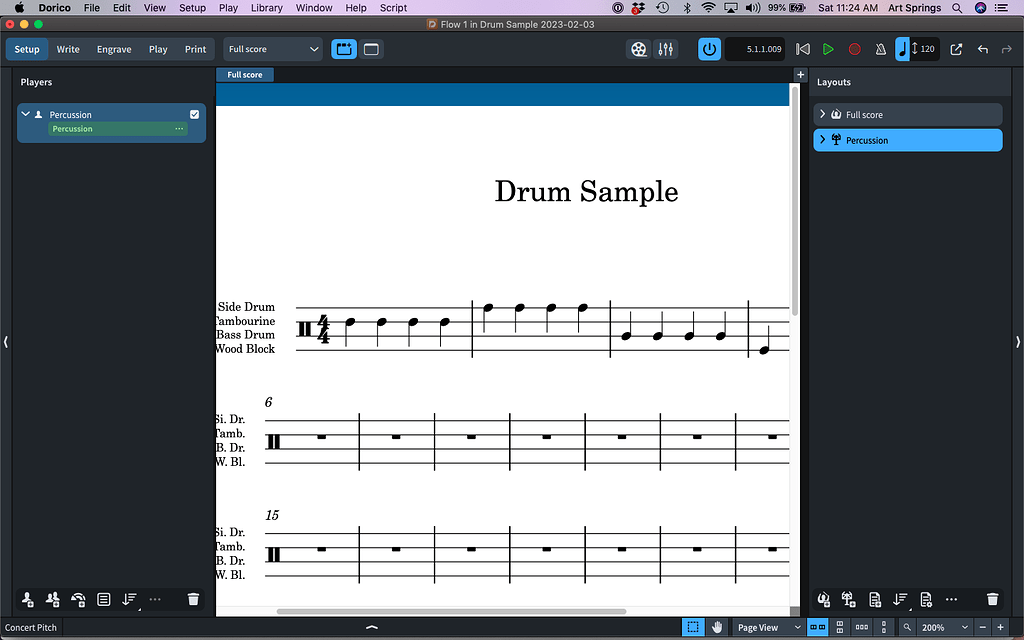 Create 5 line staff for percussion Dorico Steinberg Forums