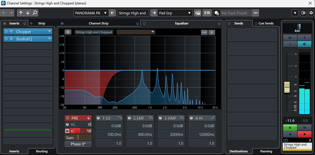High pass using Cubase stock EQ doesn't seem to work