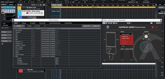 4-Channel Track in Cubase 12 Pro for Austrian Audio Stereo