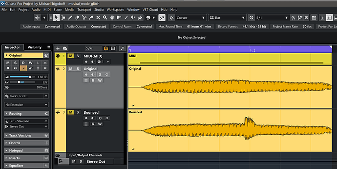 Cubase screenshot