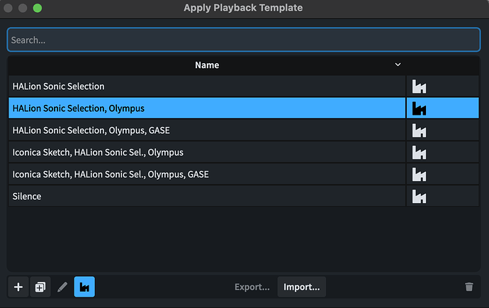 Playback Template