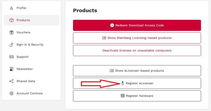Register eLicenser