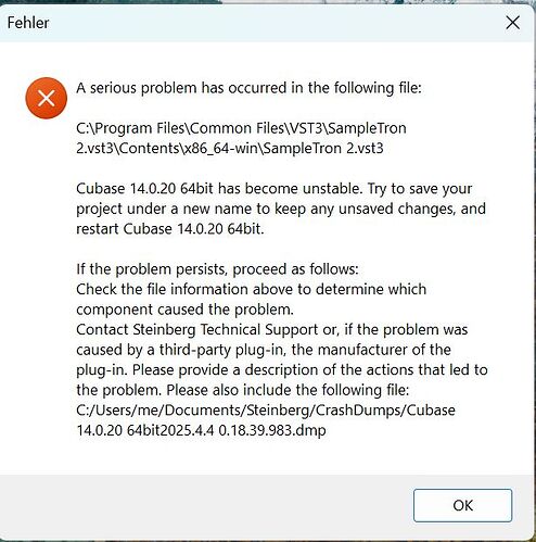 Error Sampletron