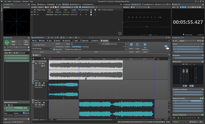 Initial Audio Montage
