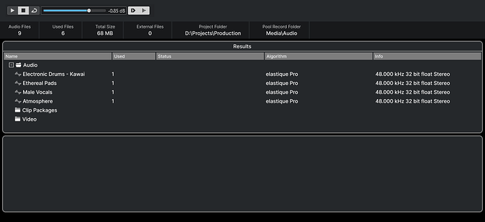 Cubase Pool
