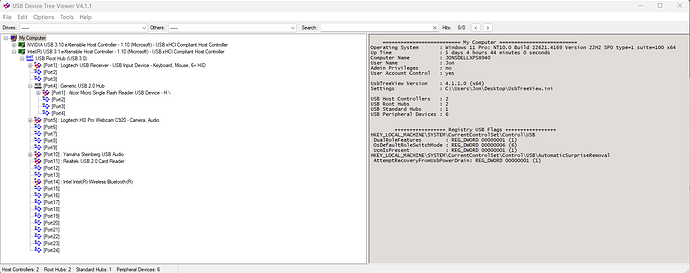 Stuttering example usb tree view