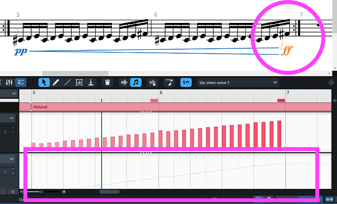 pull the dynamic back to the actual note it was assigned to