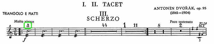 Triangle Player's Part