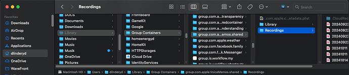 Finder view