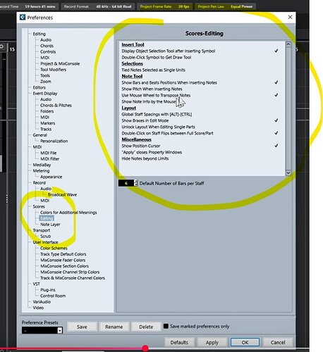 Score Editing