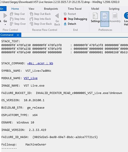 VST Live Version 2.2.53 2025.7.31 20.2.55.72
