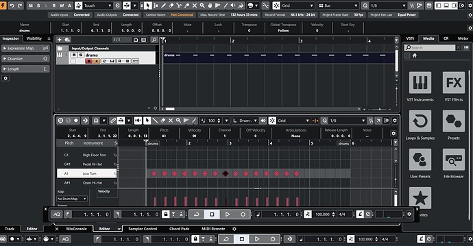 screenshotCubase