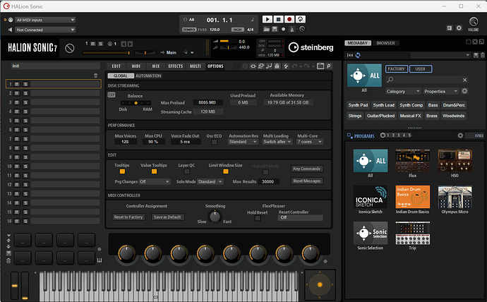 halion sonic options