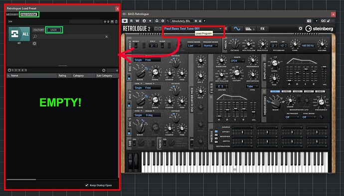 Cubase 13 media Bay VSTi Load issue 002