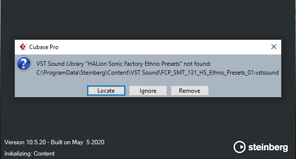 Presets not found