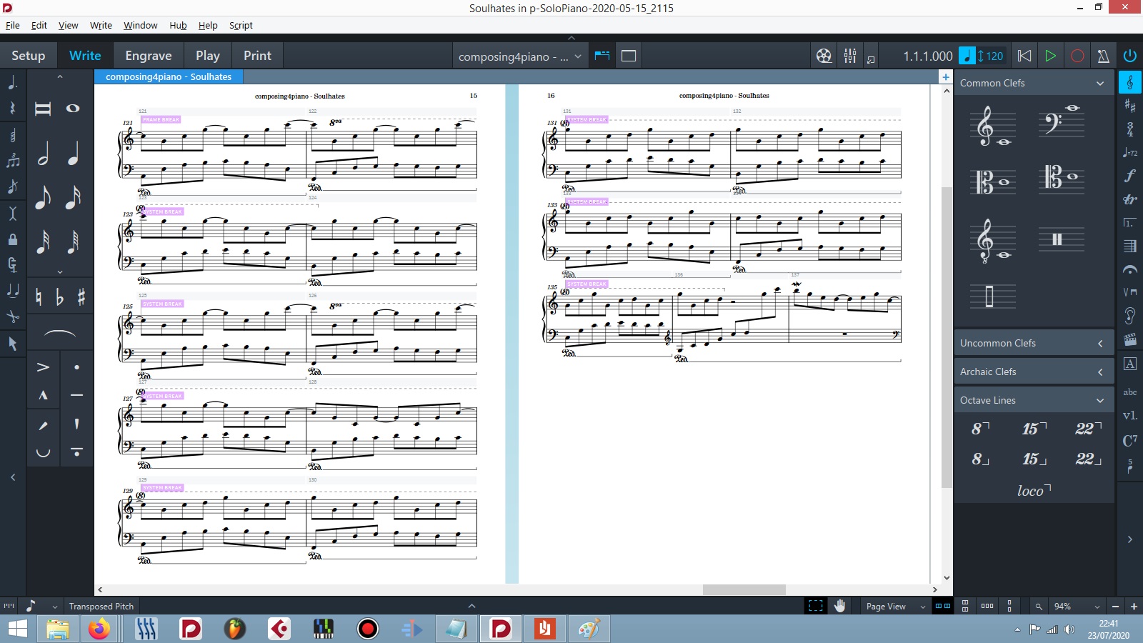 BUG? - Disappearing SYSTEM- and FRAME BREAKs in the exported PDF 