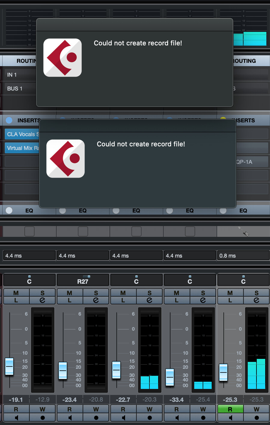 Could not create record file! Cubase Steinberg Forums