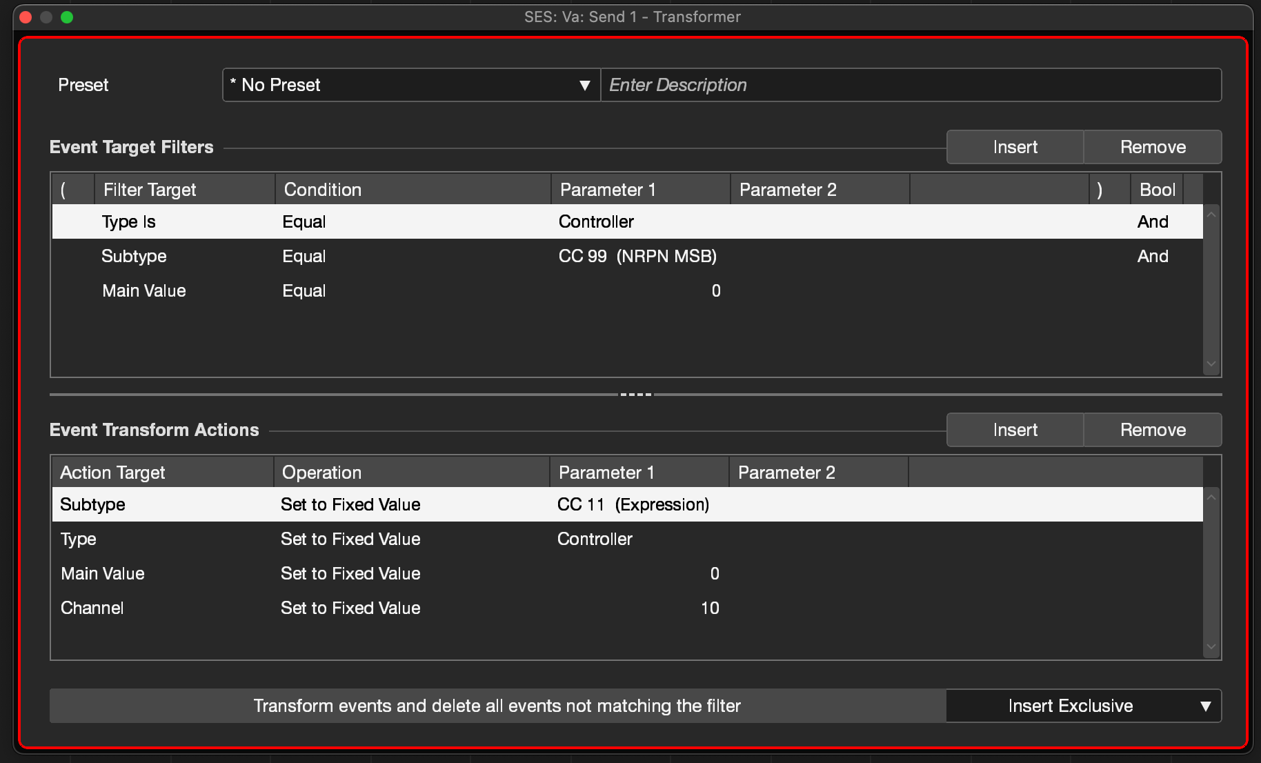 Feature Request MIDI Transformer NRPN to CC / CC to NRPN Cubase