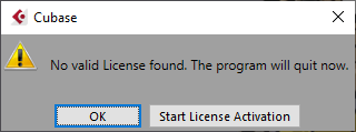No License Found